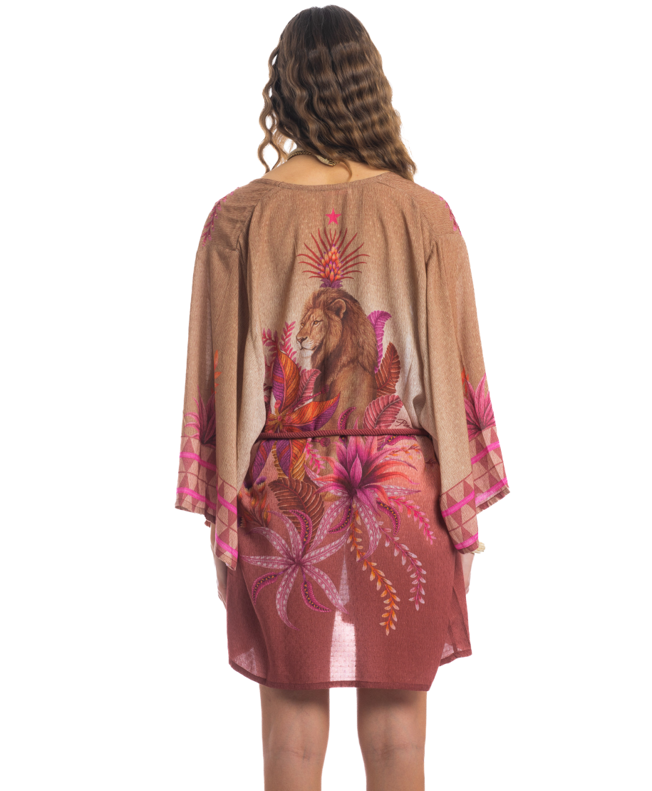 Lion King Short Kimono