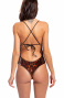 Full Paillettes One Piece Swimsuit Snake Pin-Up Stars - 6