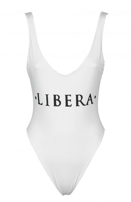 One Piece and One color Olympic Swimsuit Libera Poisson D'Amour - 1