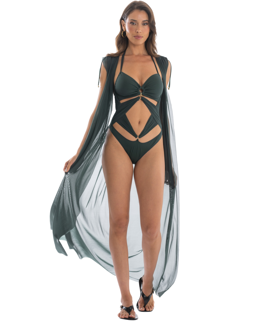 Abito Vestaglia Tulle Tinta Unita