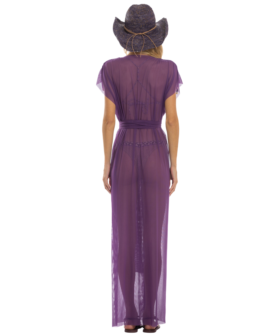 Abito Vestaglia Tulle Tinta Unita