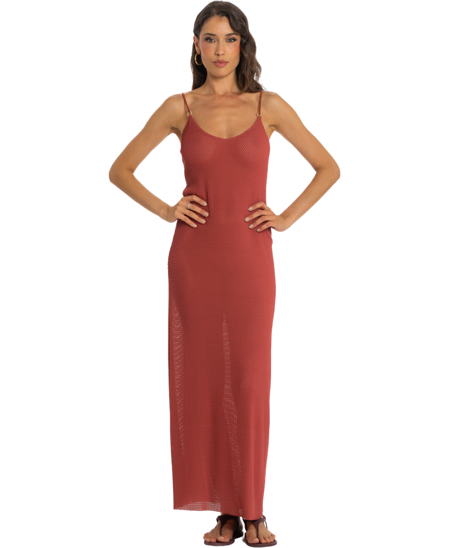 Crochet Long Sheath Dress