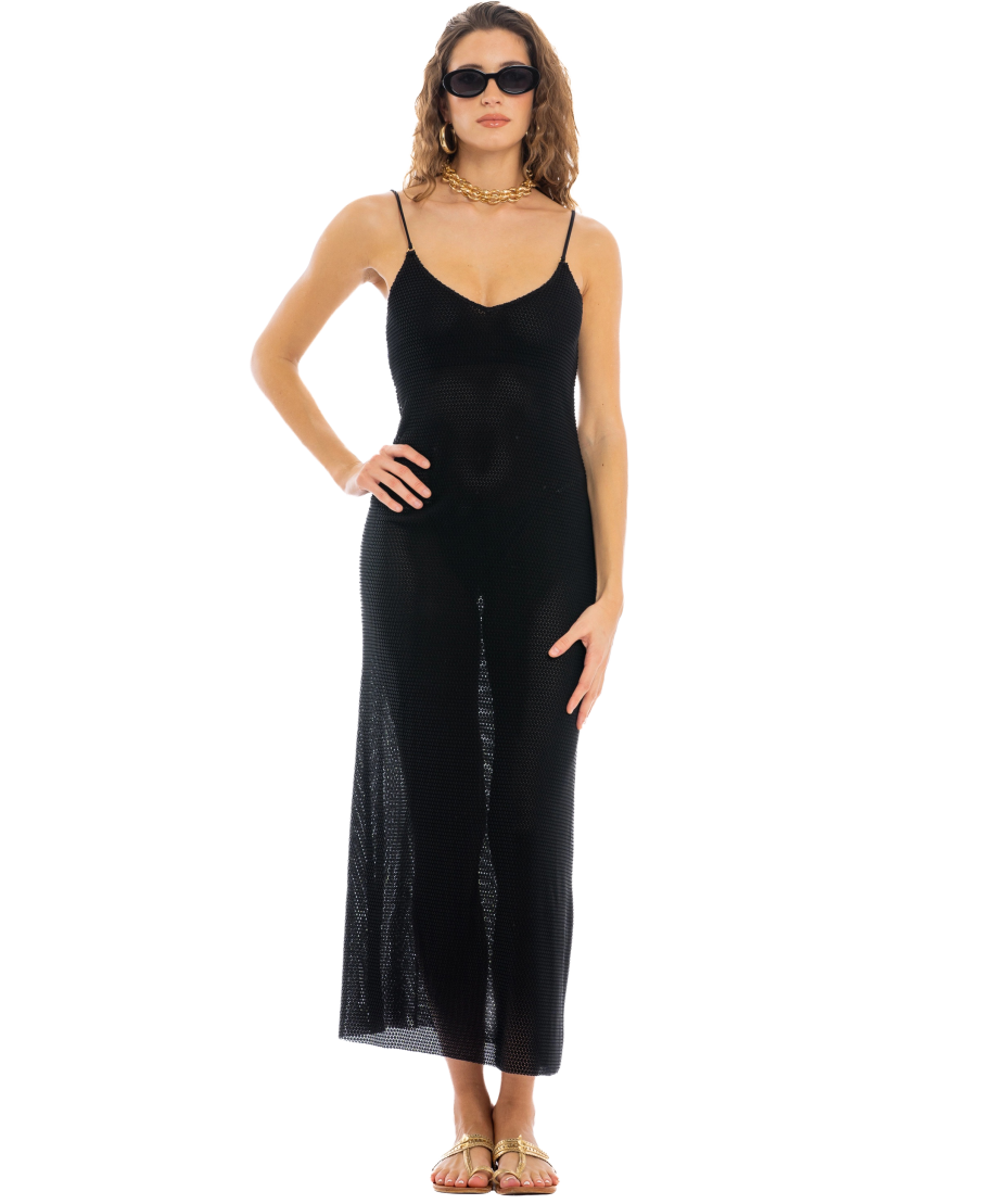 Crochet Long Sheath Dress