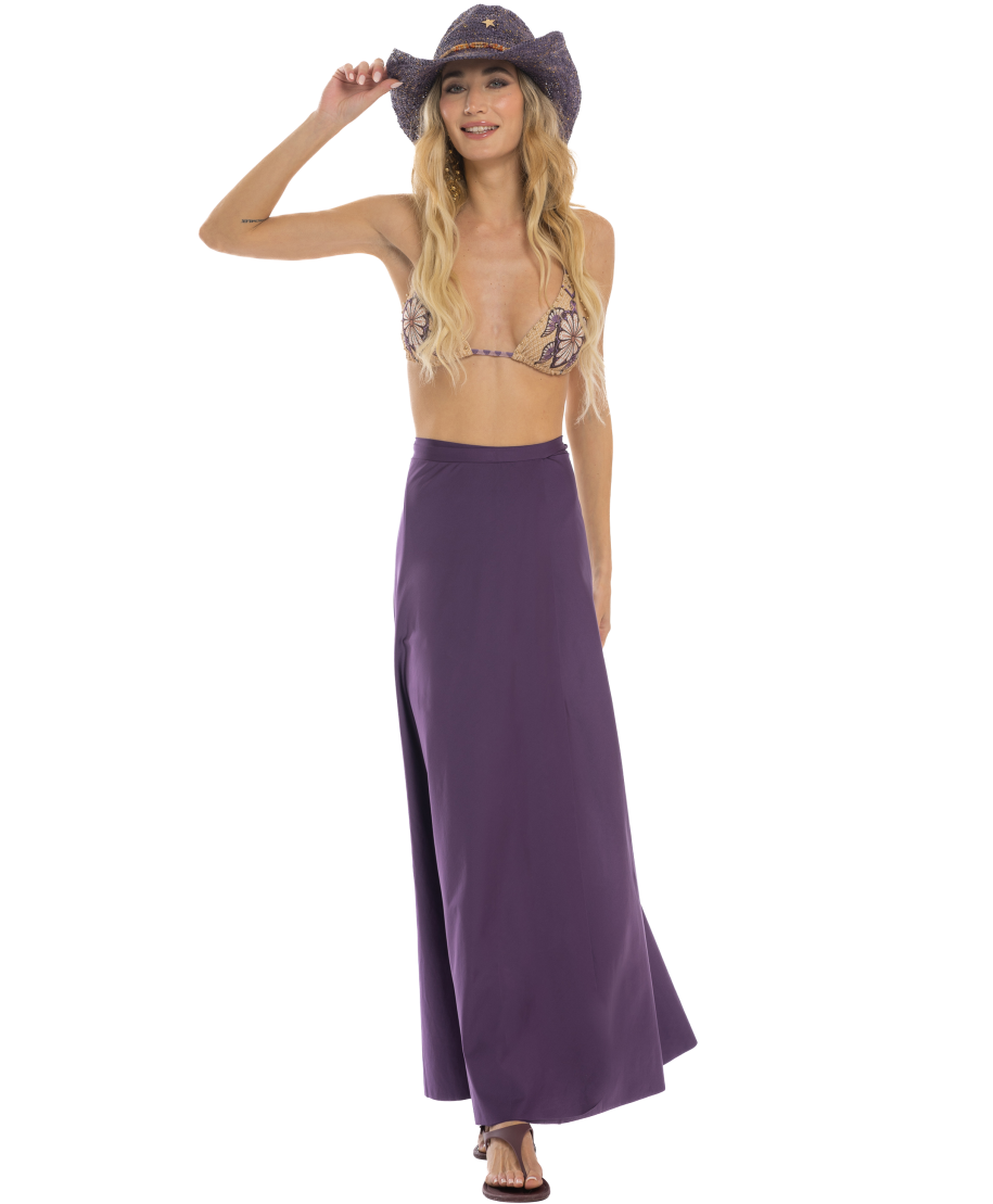 Long Skirt Solid Color