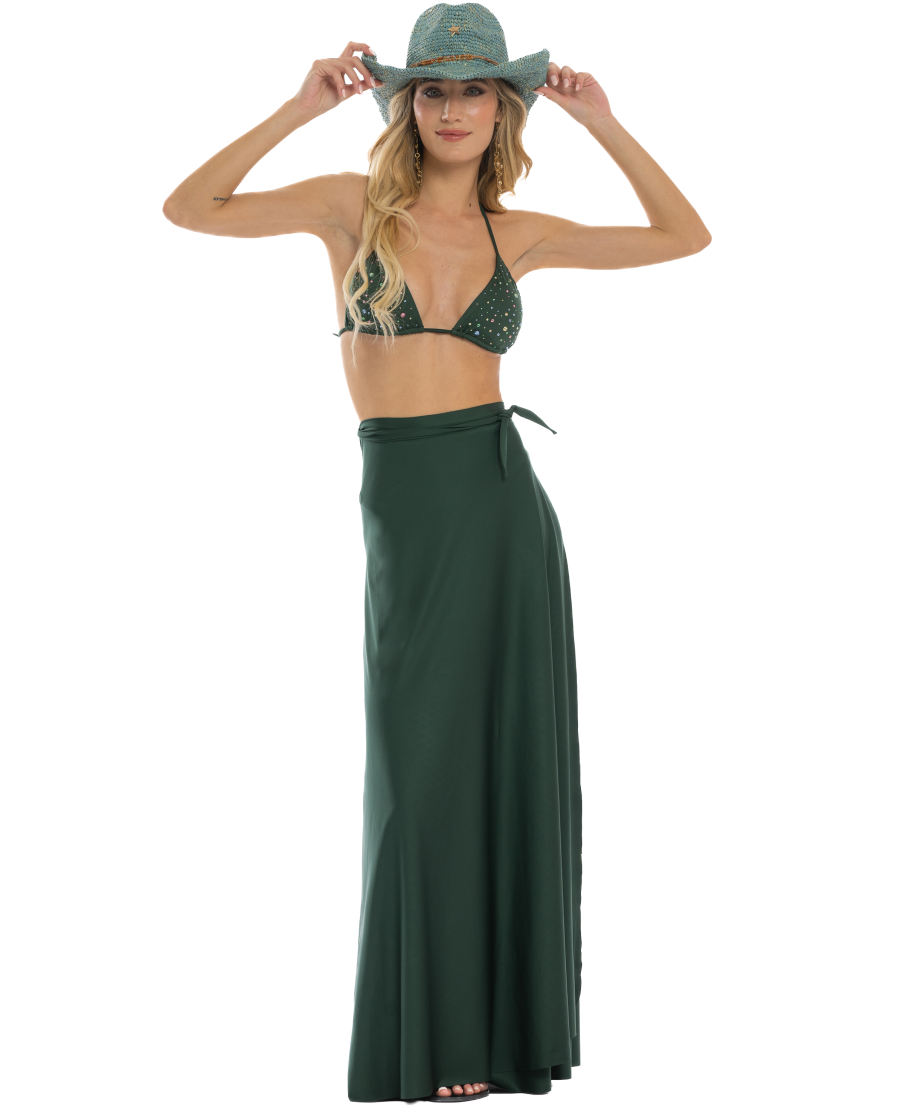 Long Skirt Solid Color