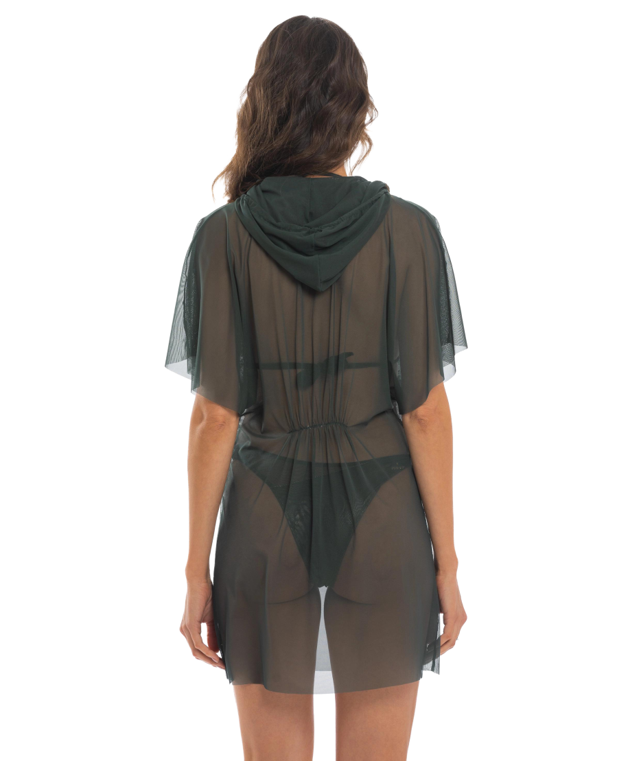 Rhinestone Rain Hooded Blouse