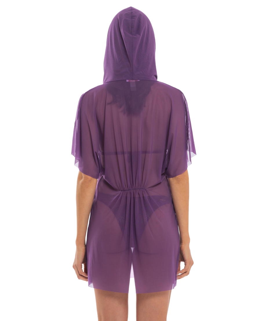 Blusa con Cappuccio Pioggia di Strass