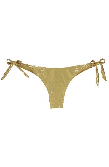 Slip Piccolo Fiocchi Tinta Unita Oro Slip Piccolo Fiocchi Tinta Unita Oro Poisson D'Amour - 1