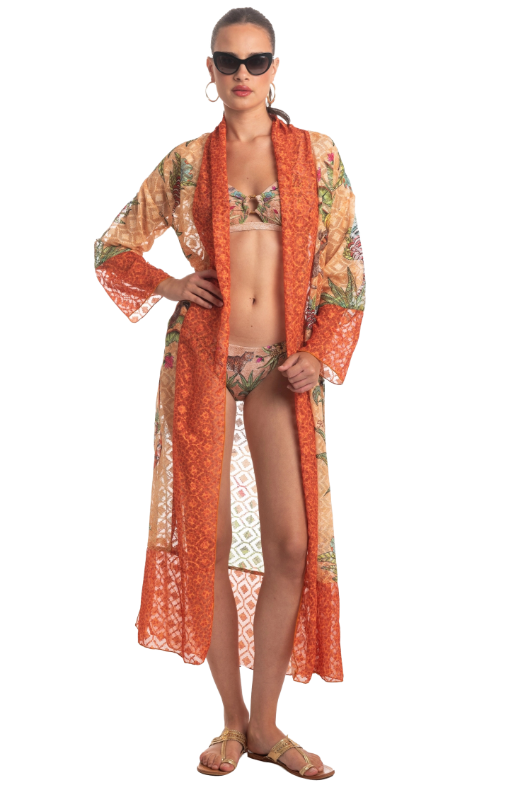 Safari Long Kimono