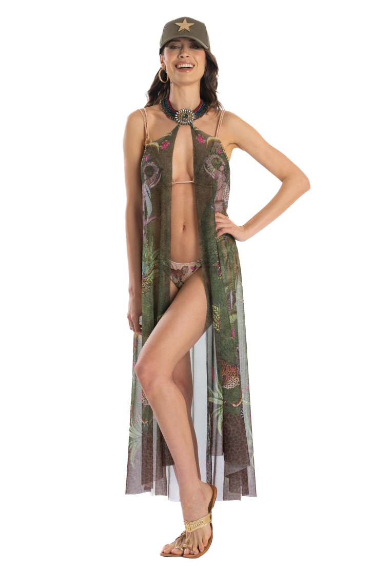 Safari Long Pareo Dress
