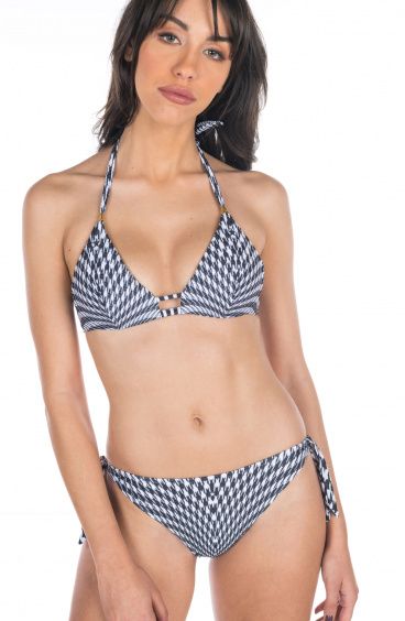 Bikini Balconcino Con Ferretto Pied De Poule Pin-Up Stars - 14