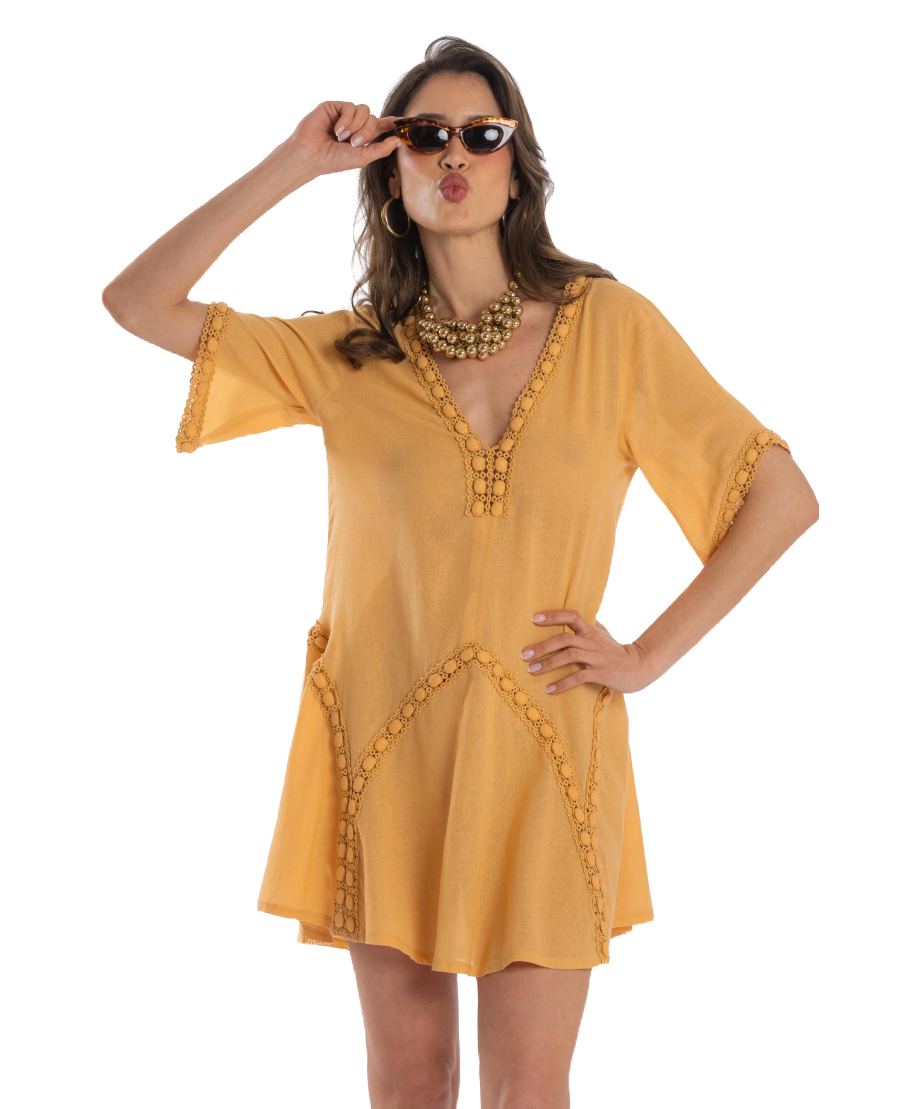 Crochet Flared Dress