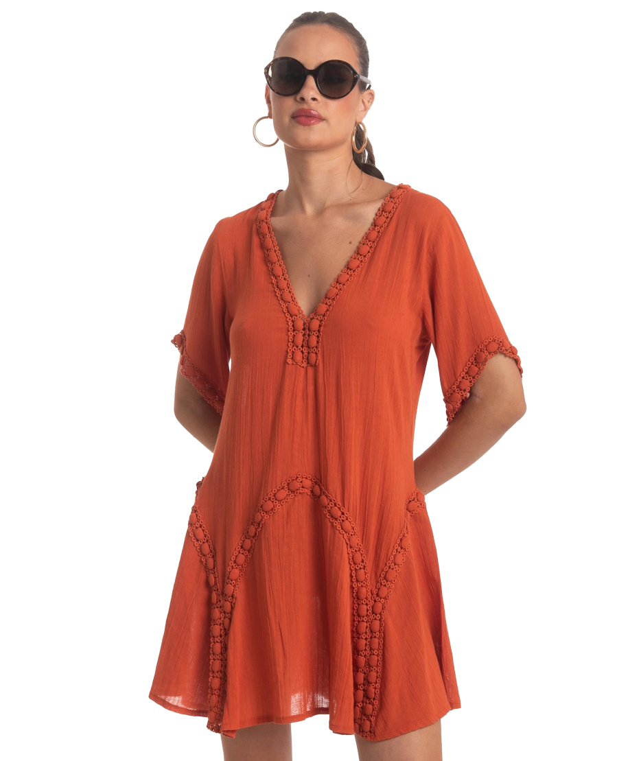 Crochet Flared Dress