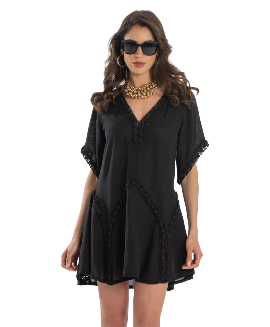 Crochet Flared Dress