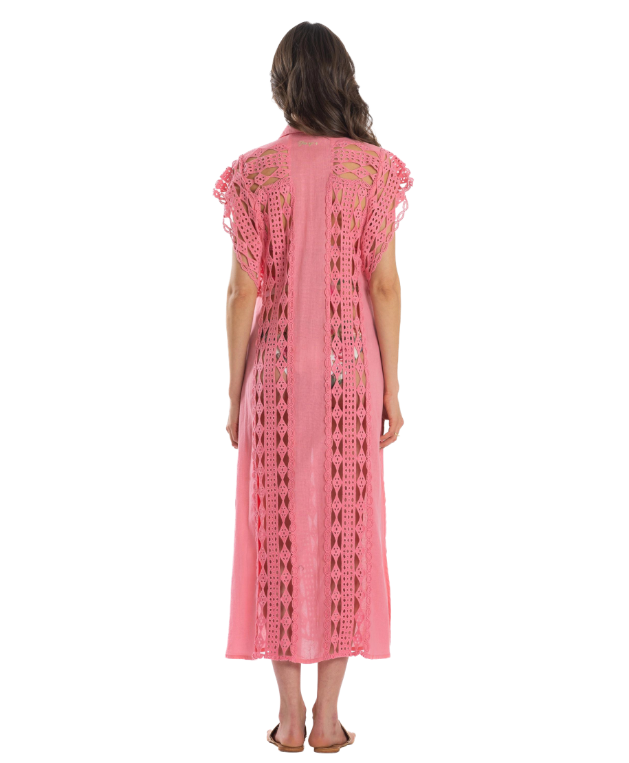 Macramé Chemisier Dress