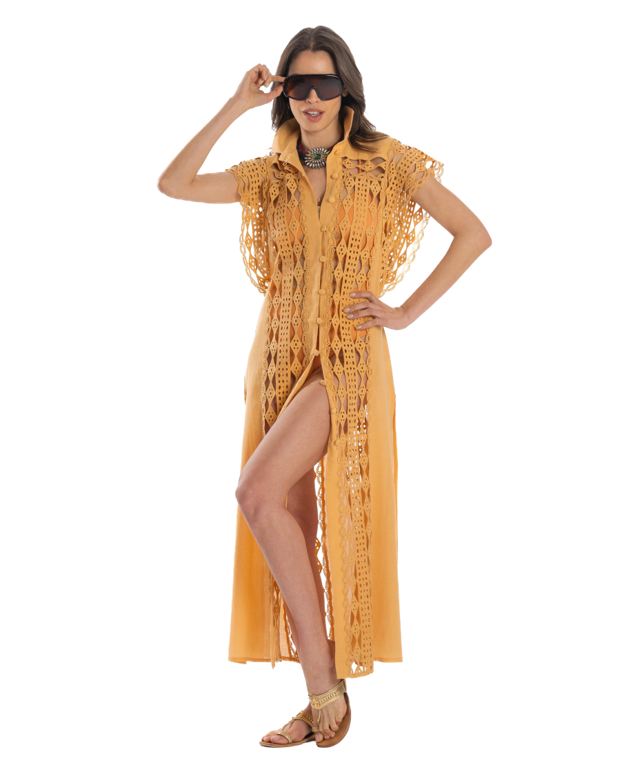 Macramé Chemisier Dress