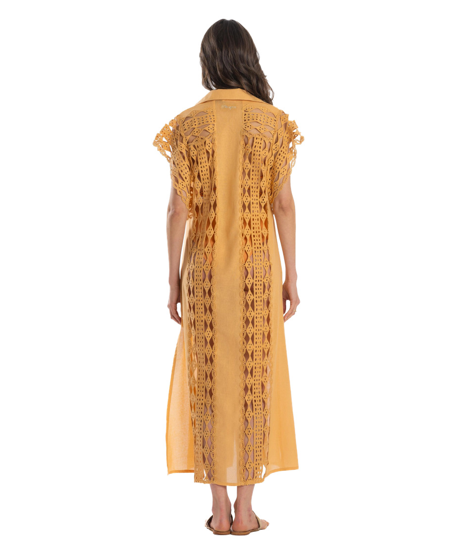Macramé Chemisier Dress