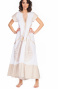 Long Dress In Cotone Foglia Oro Pin-Up Stars - 9