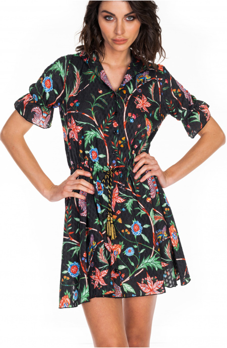 Chemisier Cappuccio Stampa Camaleonte Pin-Up Stars - 7 Chemisier Cappuccio Stampa Camaleonte Pin-Up Stars - 7