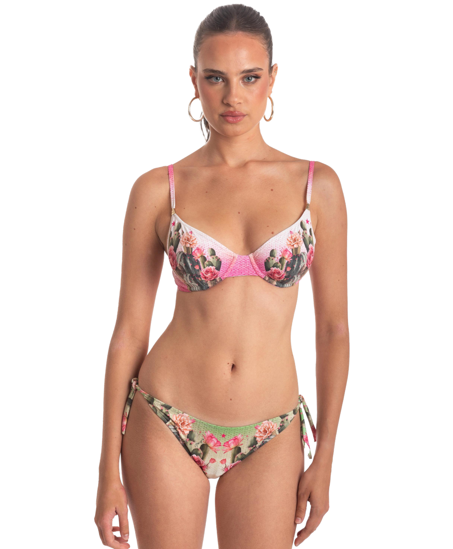 Bikini Balconcino Ferretto Fiore Del Deserto