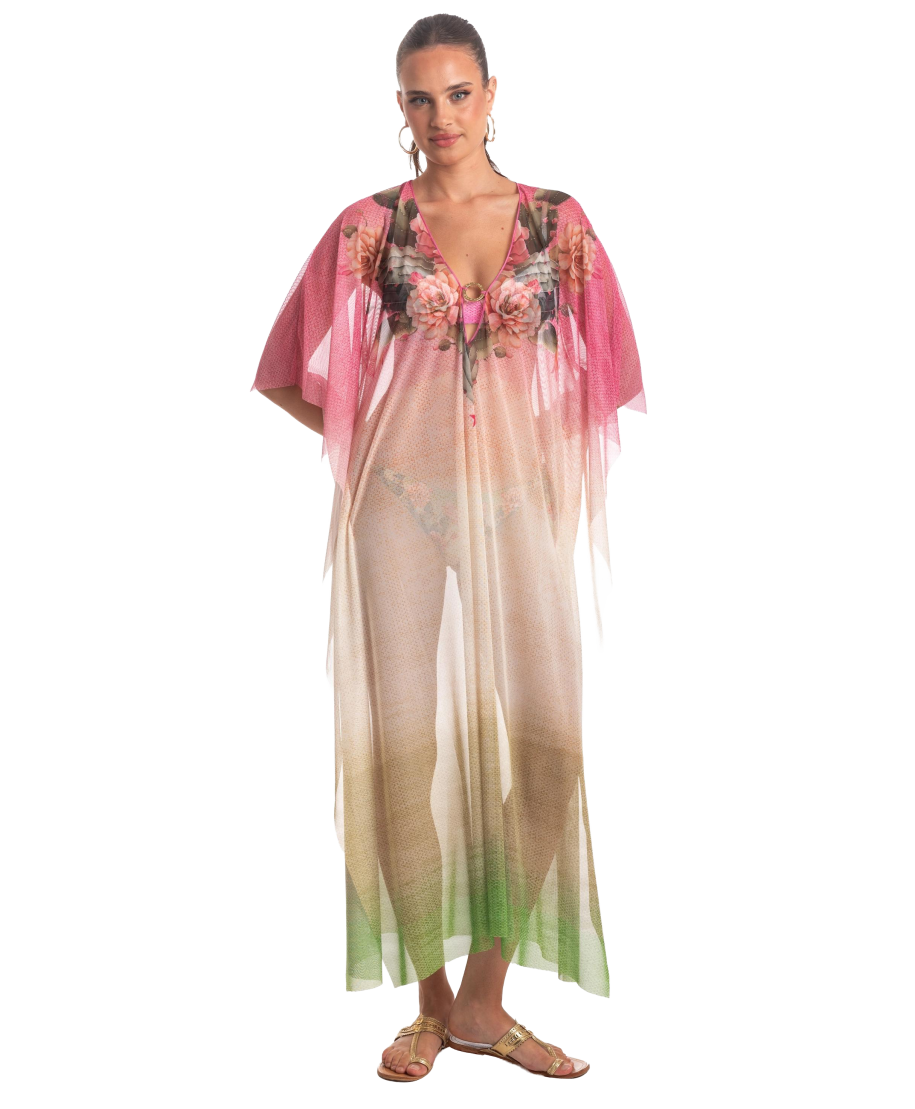Desert Flower Tulle Caftan