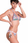 Padded Triangle Bikini Slip Lady Chameleon Strass Pin-Up Stars - 3