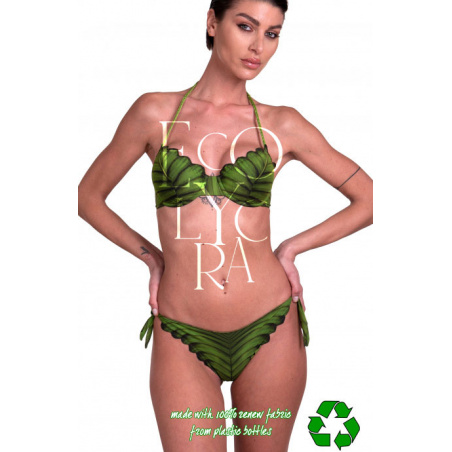 Bikini Balconcino Slip Fiocchi Foglia