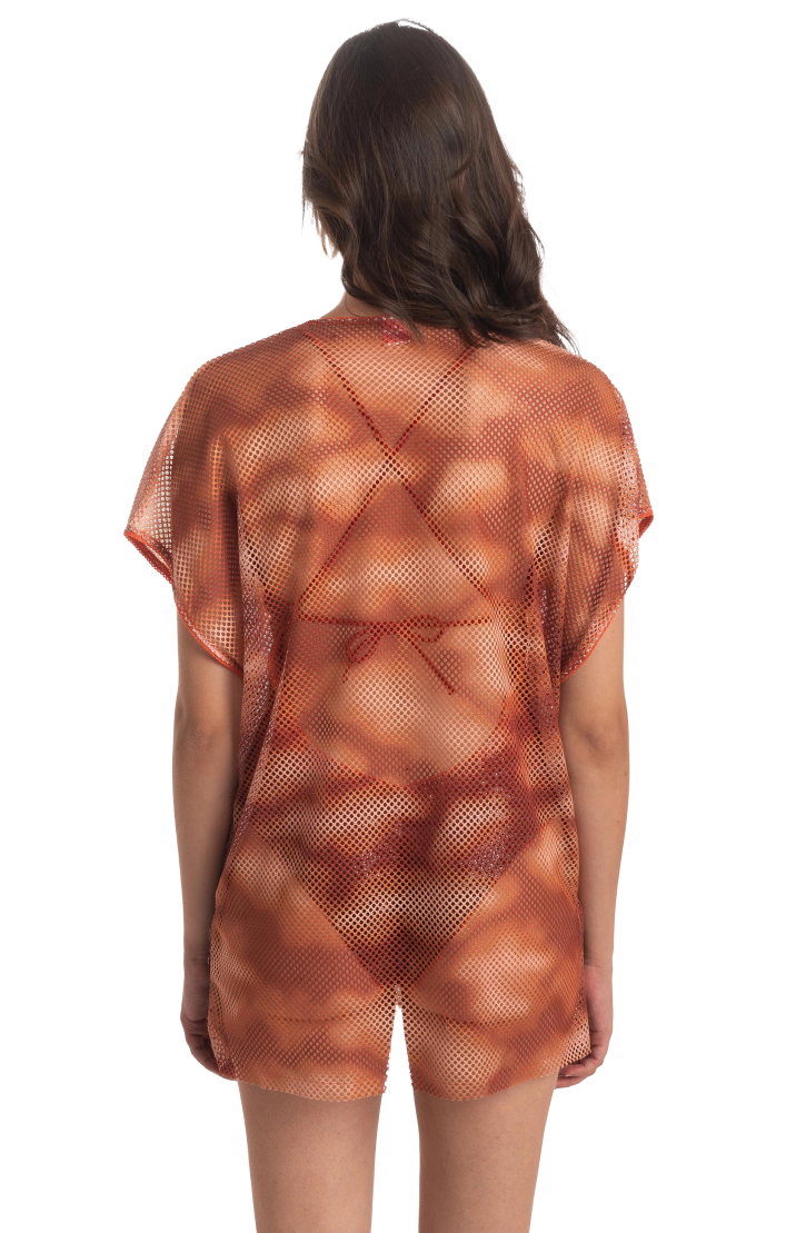 Abito T-shirt Paillettes Far West