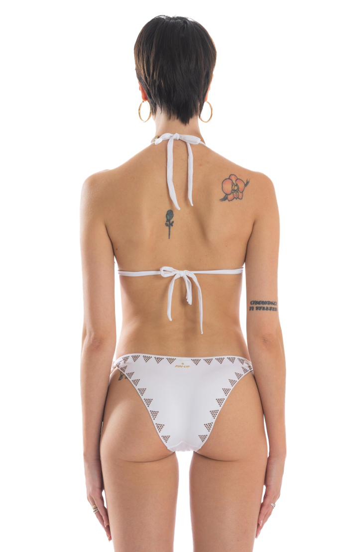 Bikini Triangolo Microborchie Tinta Unita