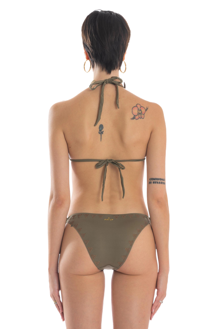 Triangle Bikini Micro Studs Solid Color Series