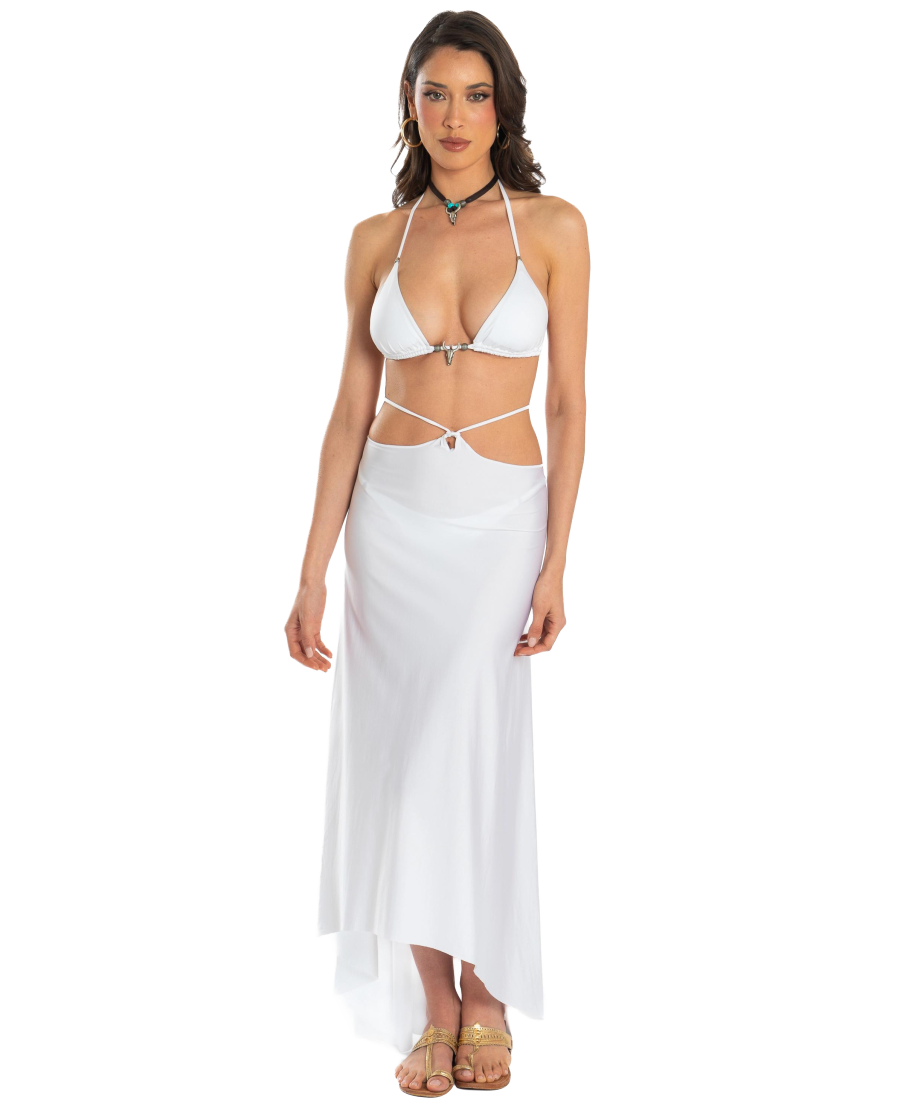 Solid Color Pareo Dress