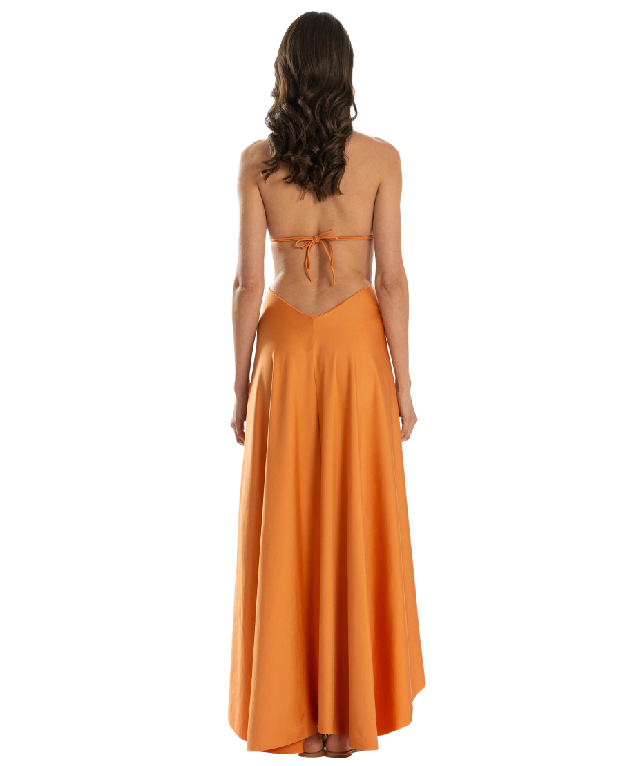 Solid Color Pareo Dress