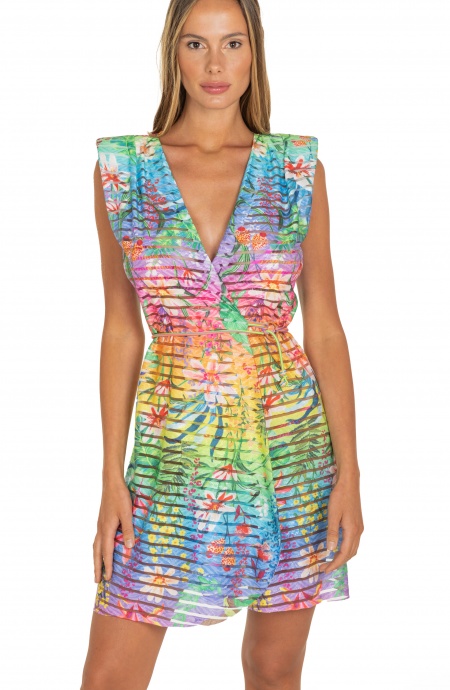 Rainbow Flower Cross Dress Pin-Up Stars - 1 Rainbow Flower Cross Dress Pin-Up Stars - 1