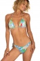 Bikini Triangle Padded Briefs Flakes Print Happy Tropical Poisson D'Amour - 2