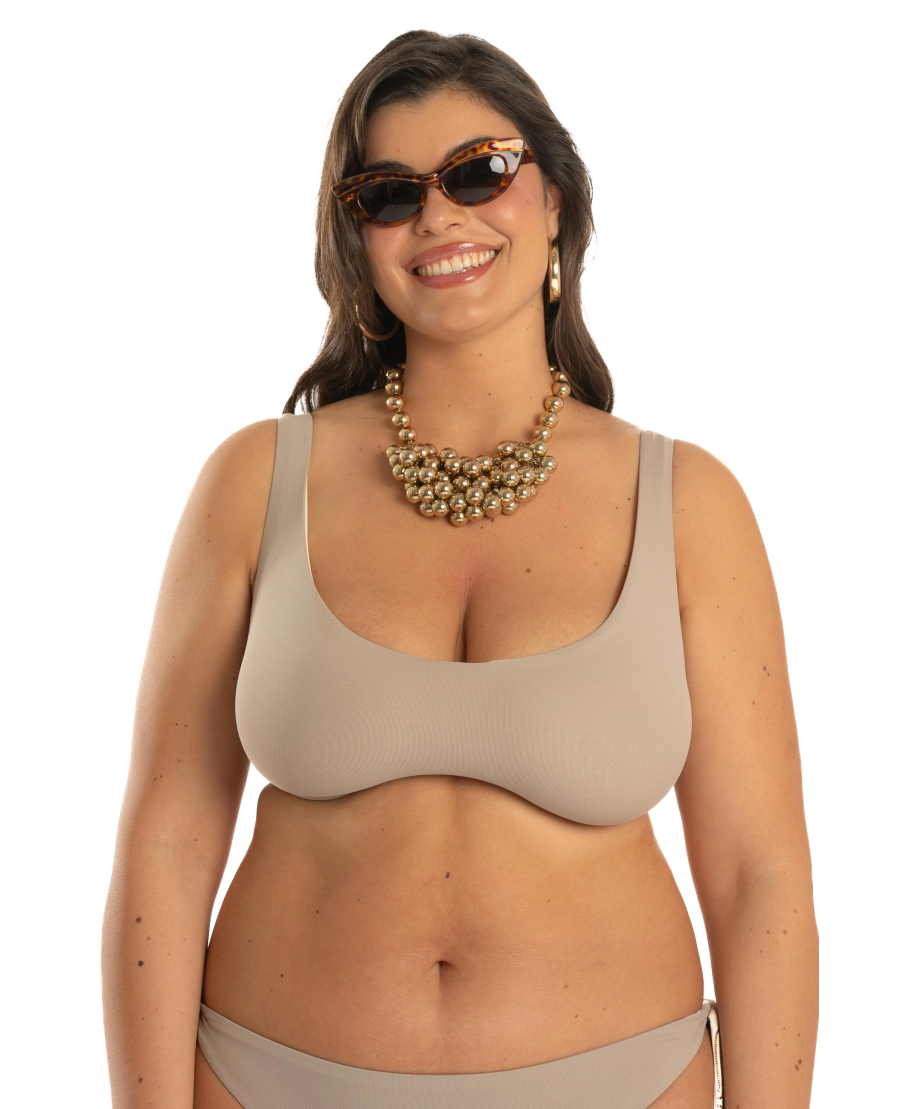 Top Bikini Balconcino Ferretto Double Face Curvy