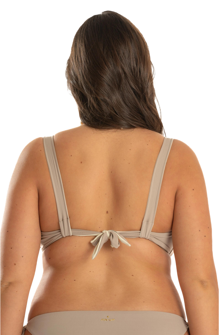 Double Face Curvy Underwire Balconette Bikini Tops