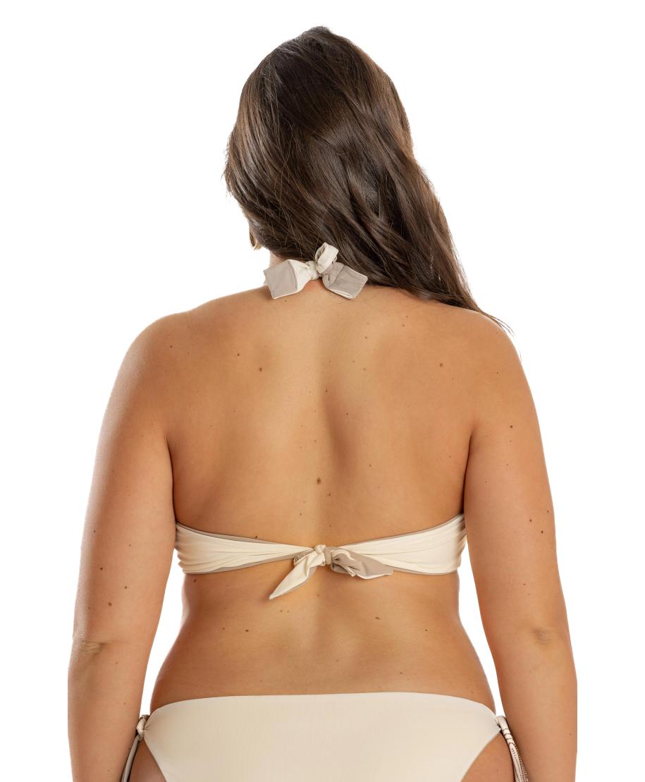 Top Bikini Balconcino Ferretto Double Face Curvy