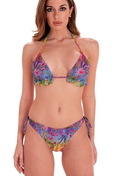 Bikini Triangolo Imbottito Slip Fiocchi Flower Rainbow Bikini Triangolo Imbottito Slip Fiocchi Flower Rainbow Pin-Up Stars - 4