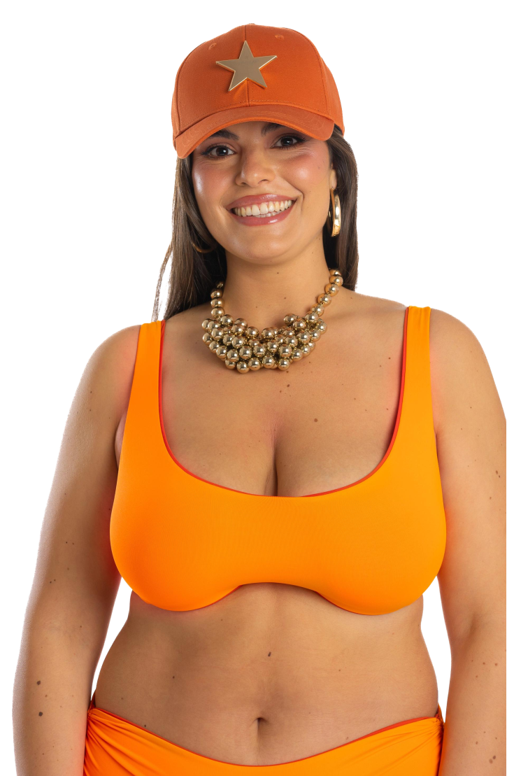 Double Face Curvy Underwire Balconette Bikini Tops