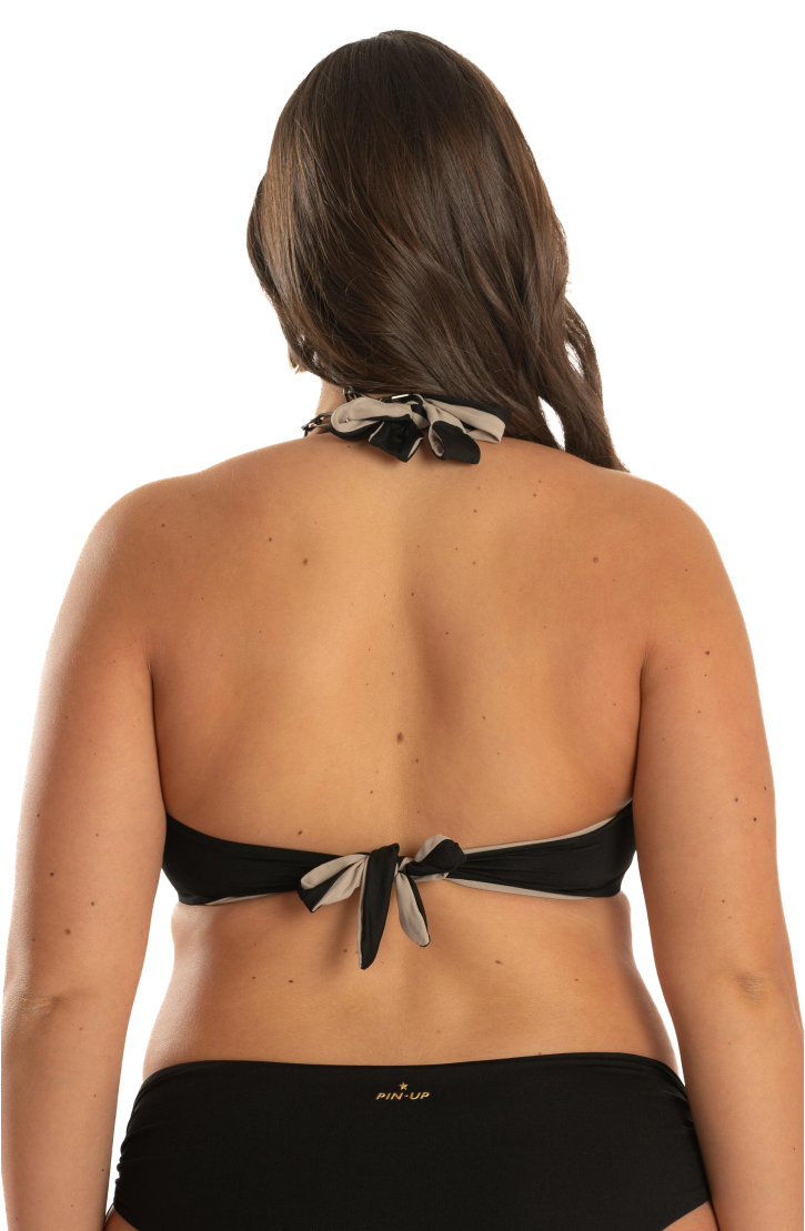 Double Face Curvy Underwire Balconette Bikini Tops
