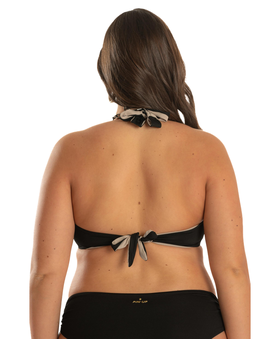 Double Face Curvy Underwire Balconette Bikini Tops