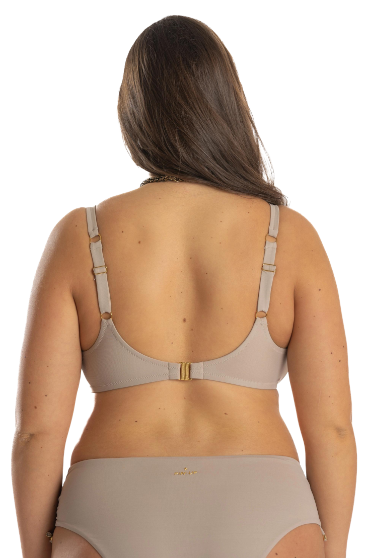 Curvy Solid Color Bikini Brassiere Tops
