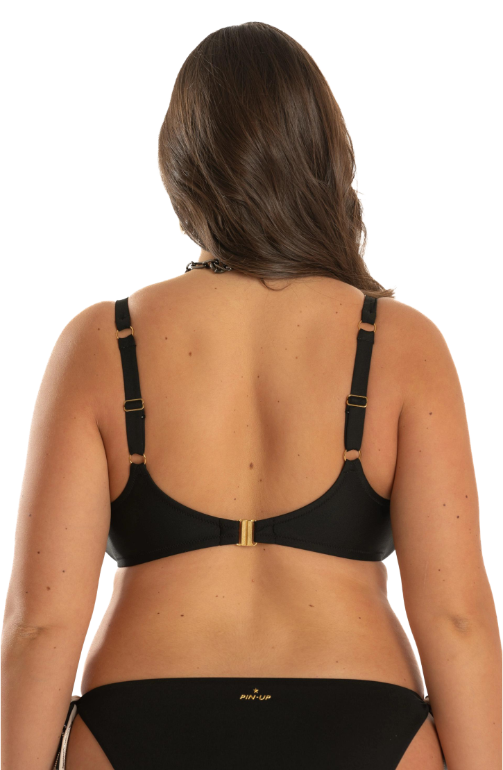 Curvy Solid Color Bikini Brassiere Tops