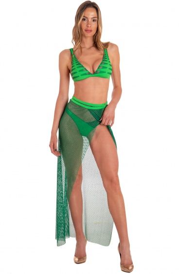 Pareo Long Solid Color Net Pin-Up Stars - 9