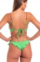 Bikini Fascia Spalline Alcantara Slip Fiocchi Tinta Unita Pin-Up Stars - 3