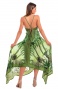 Palm Paradise Viscose Satin Foulard Dress Pin-Up Stars - 2
