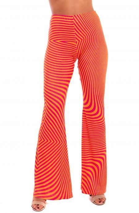 Optical Print Jersey Paw Pants Pin-Up Stars - 1