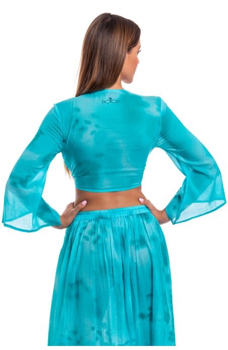 Crop Top Aperto Tie Dye Poisson D'Amour - 2