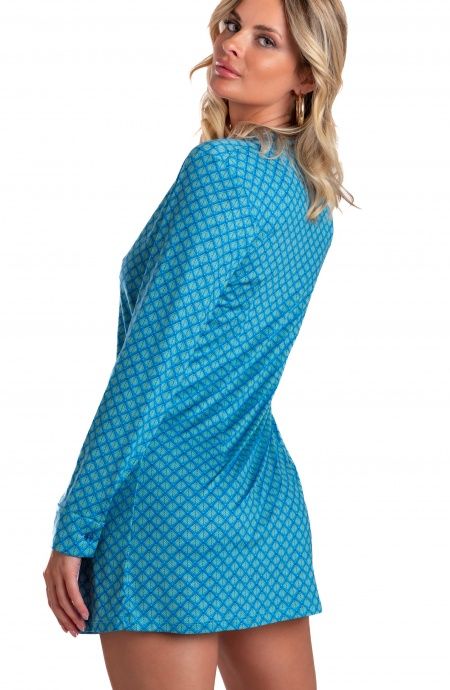 Scale Print Jersey Chemisier Pin-Up Stars - 6