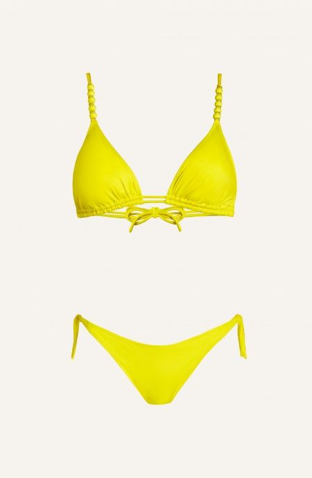 Bikini Triangle Padded Brazilian Briefs Solid Color Pin-Up Stars - 8 Bikini Triangle Padded Brazilian Briefs Solid Color Pin-Up Stars - 8